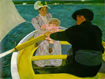 Paseo en barco. Mary Cassatt