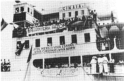 Llegada del Sinaia a Veracruz