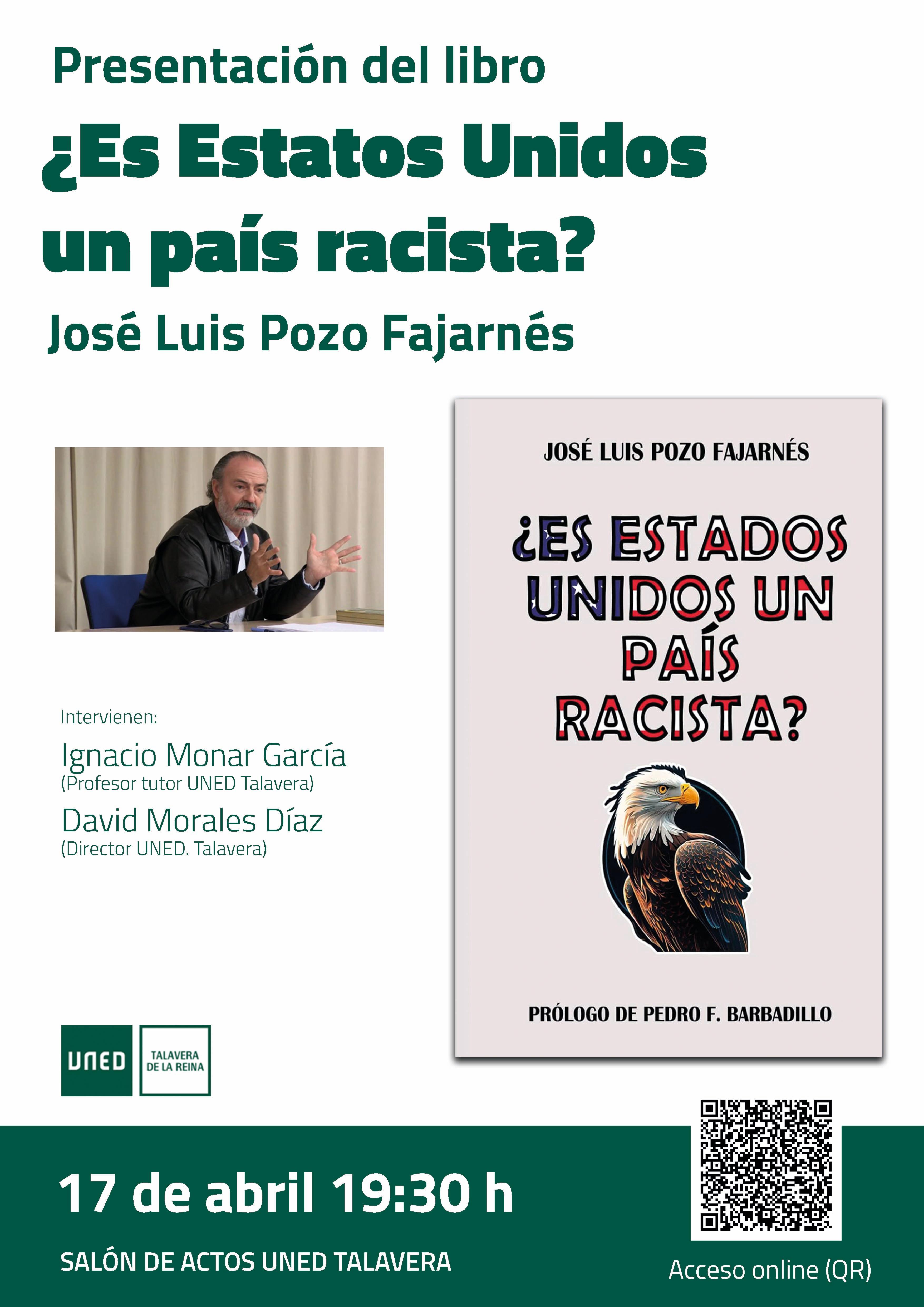 Presentación del libro de José Luis Pozo "¿Es Estados Unidos un país racista?" Presentación del libro de José Luis Pozo "¿Es Estados Unidos un país racista?"