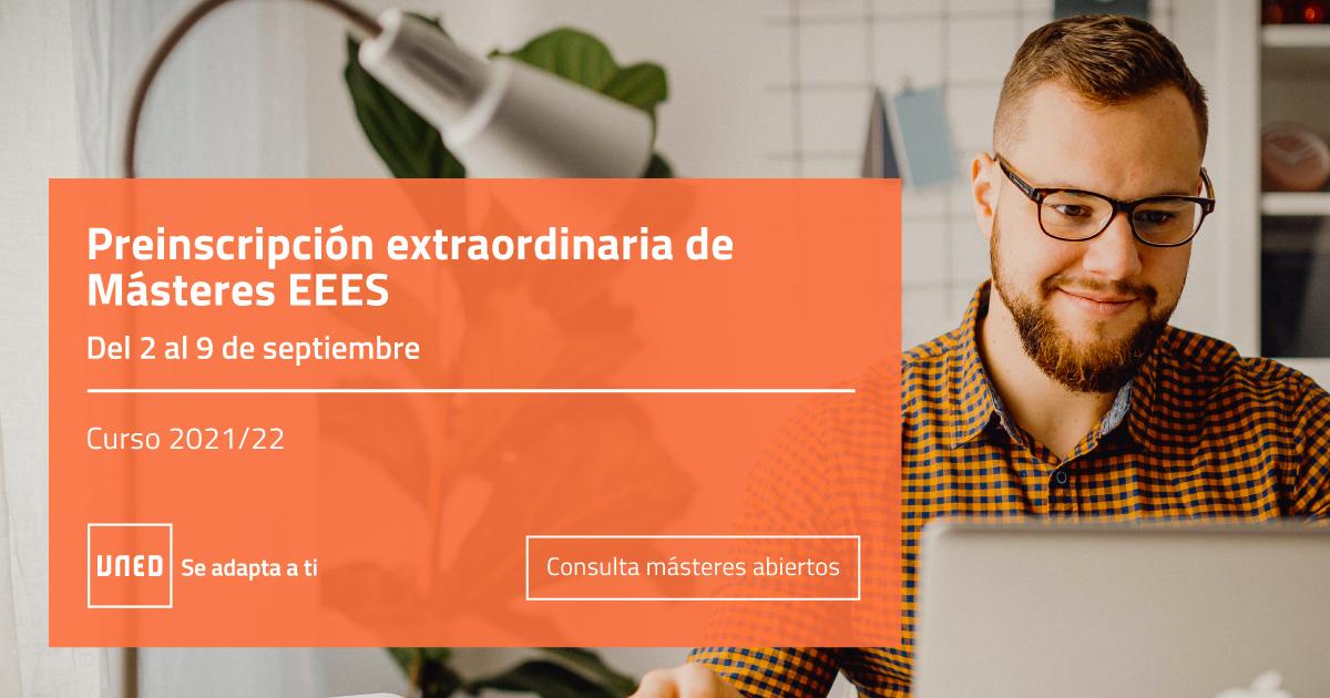 NOTICIA - Plazo extraordinario de preinscripción en másteres oficiales