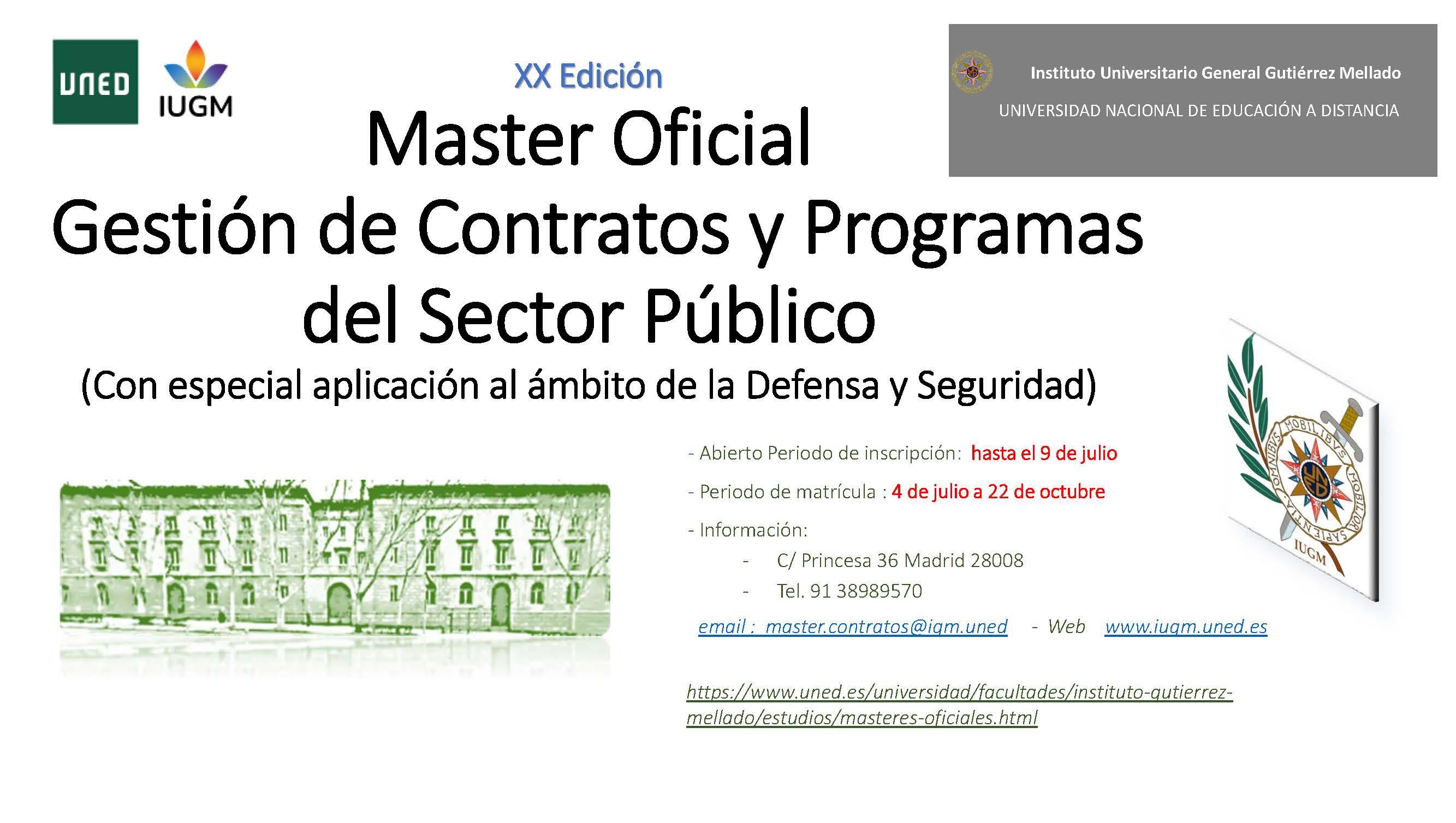Máster Gestión de contratos