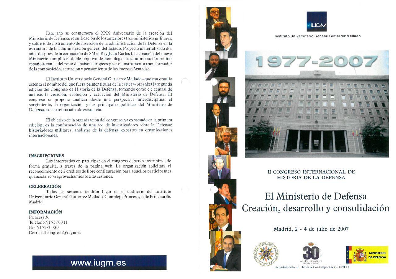 II Congreso de Historia de la Defensa