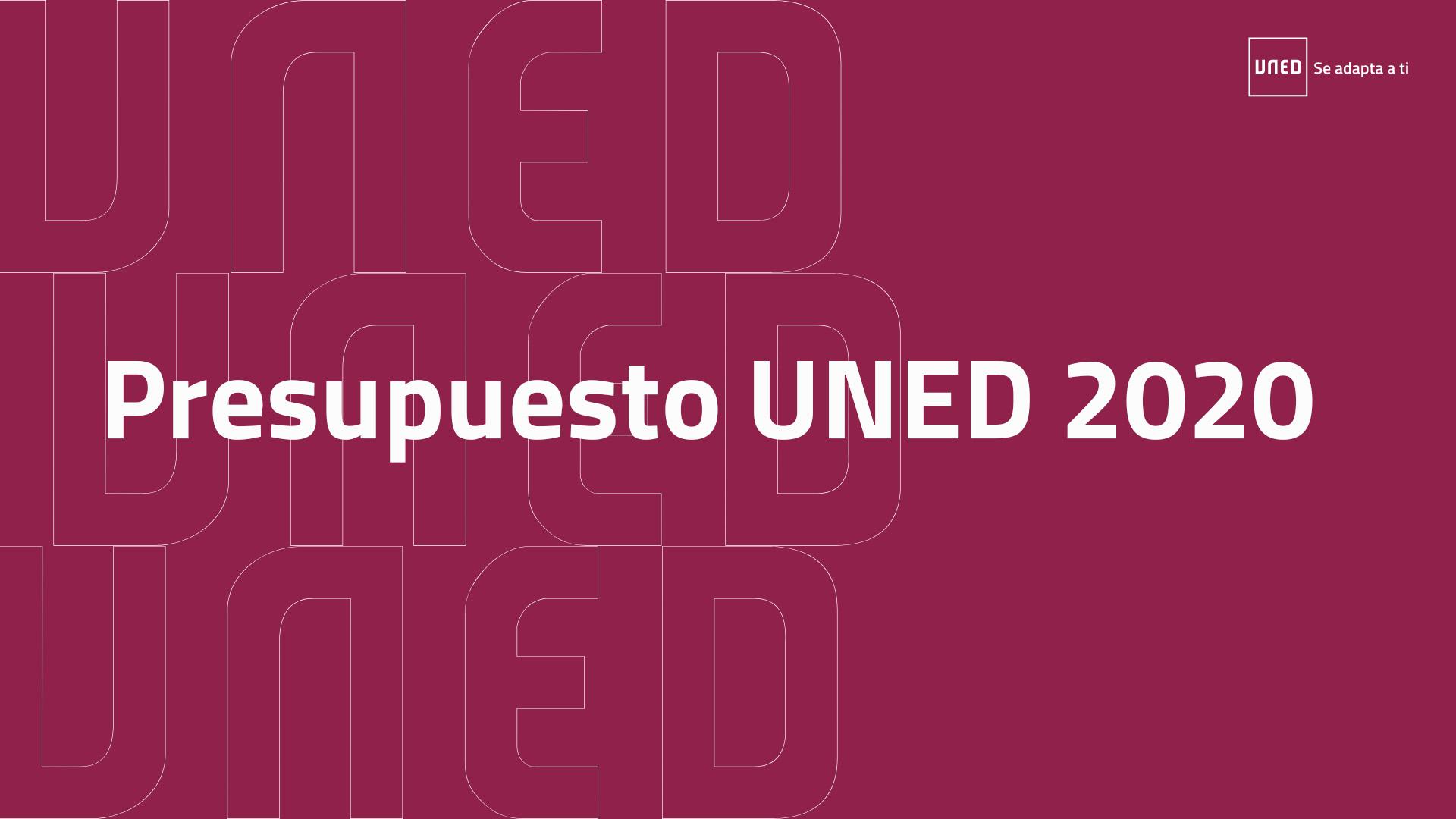 Presupuesto UNED 2020