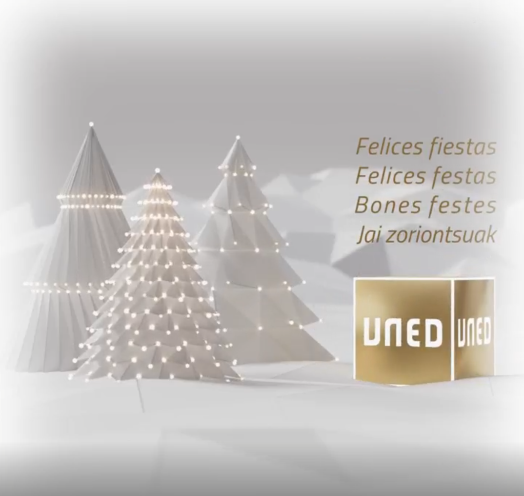 La UNED os desea unas Felices Fiestas y un Próspero Año Nuevo 2025