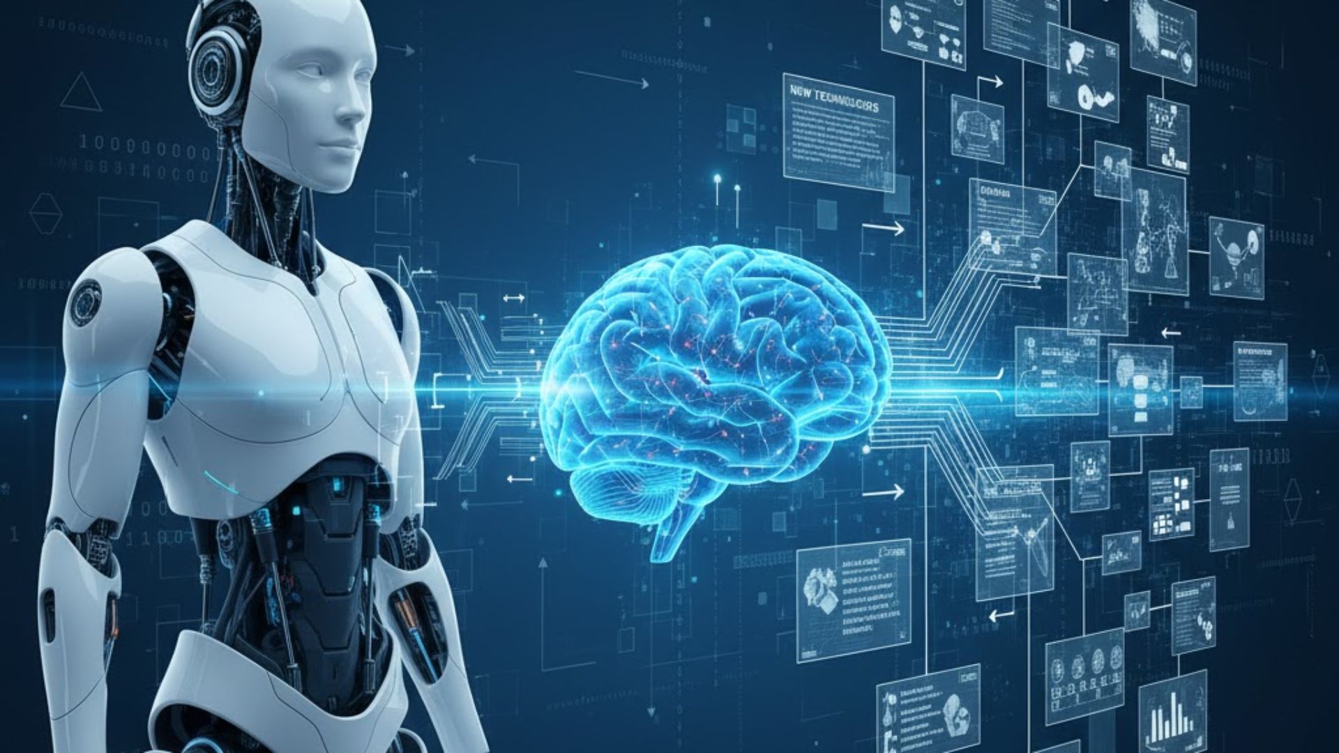  lustración conceptual y futurista que representa el concepto de comprensibilidad en la Inteligencia Artificial