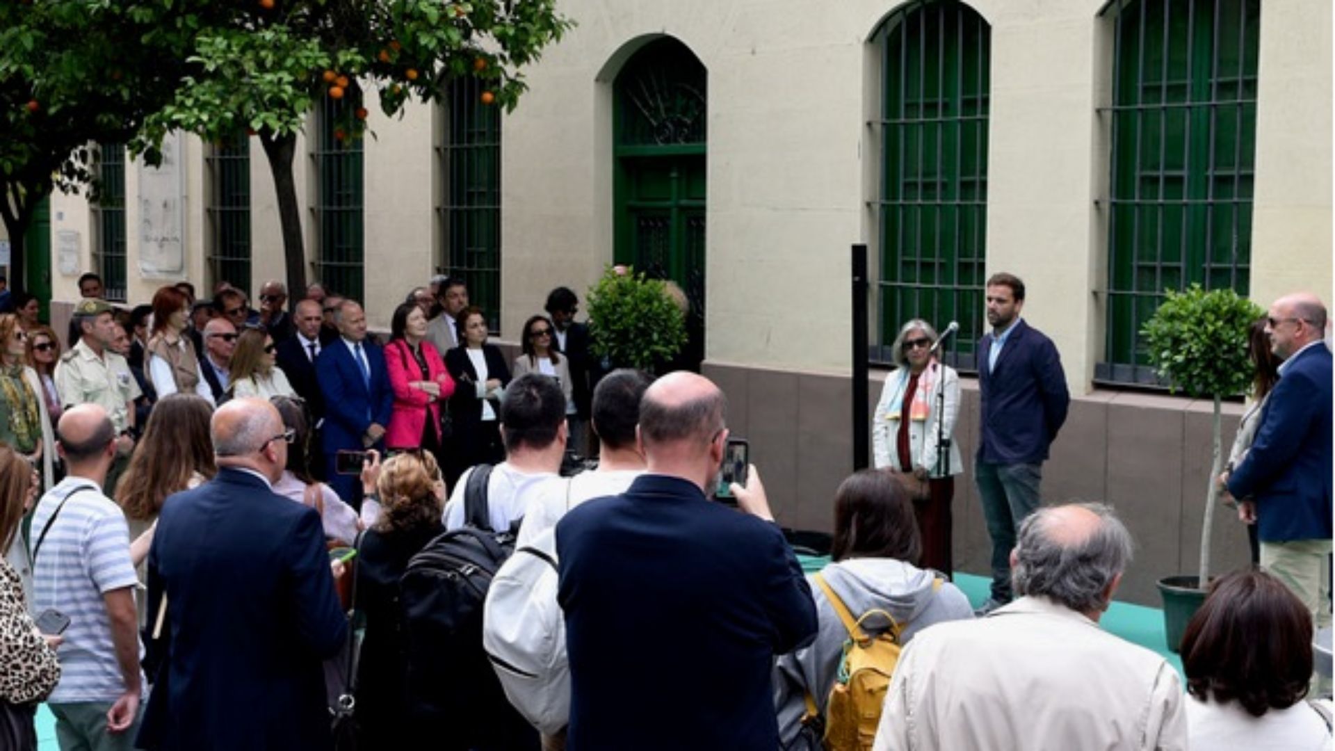 Momento del acto de homenaje a Ángel Castro en la sede de la UNED en Melilla