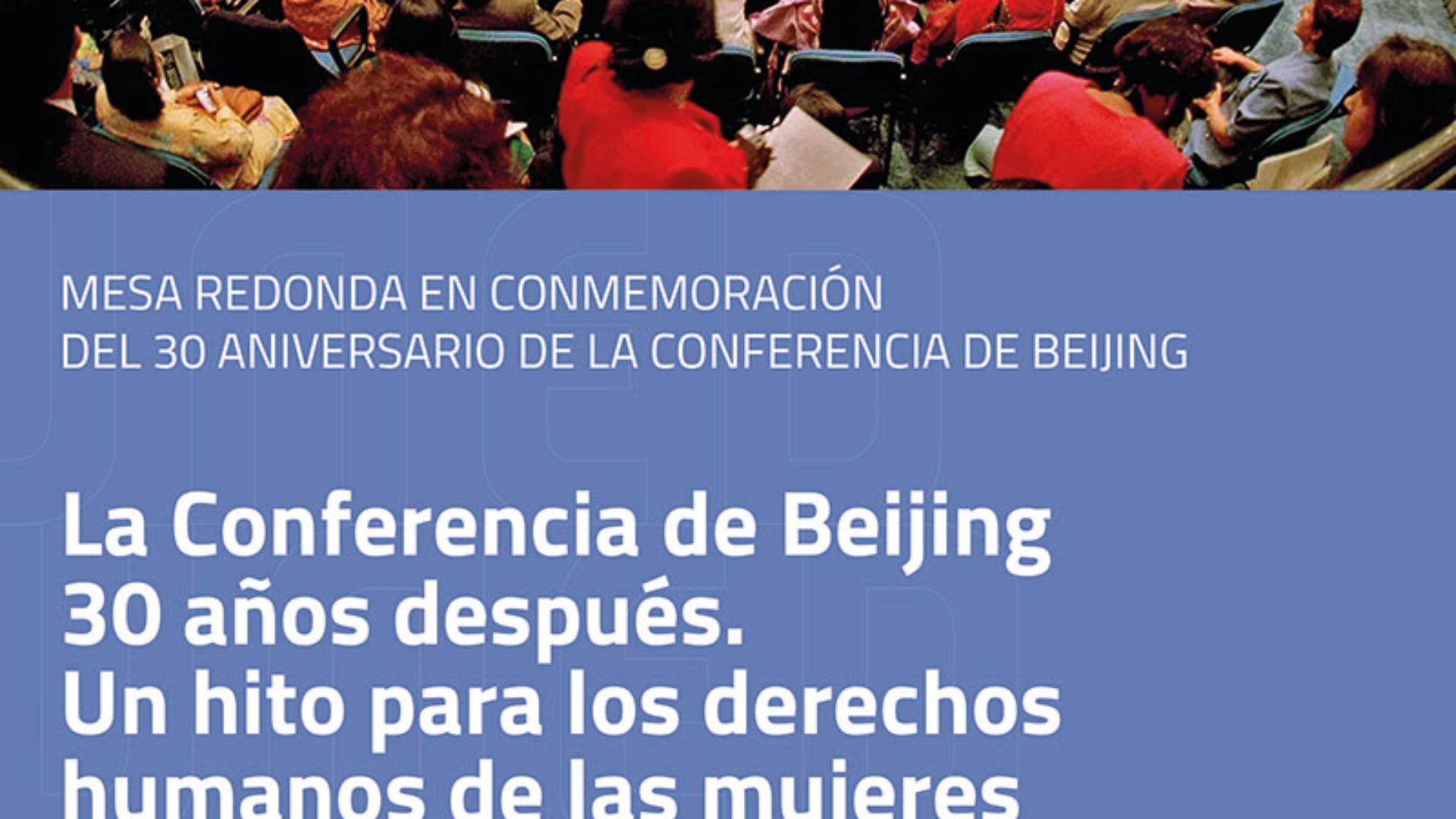La Conferencia de Beijing 30 años después. 