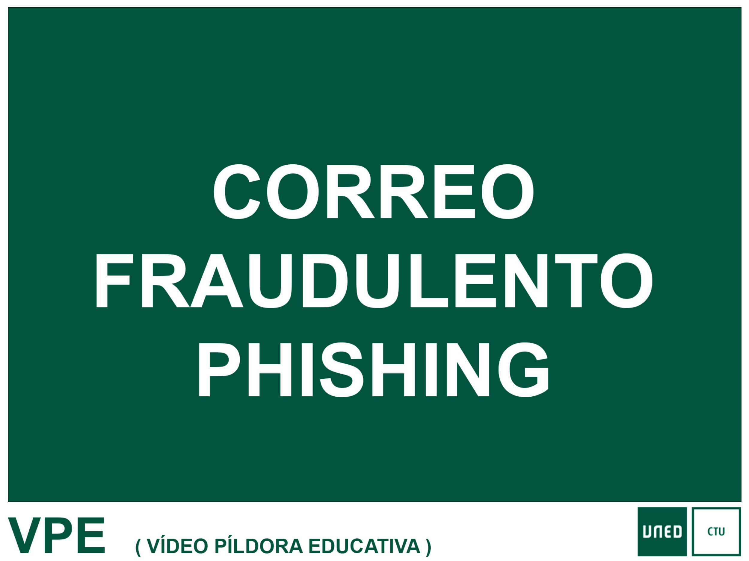Correo fraudulento Phishing
