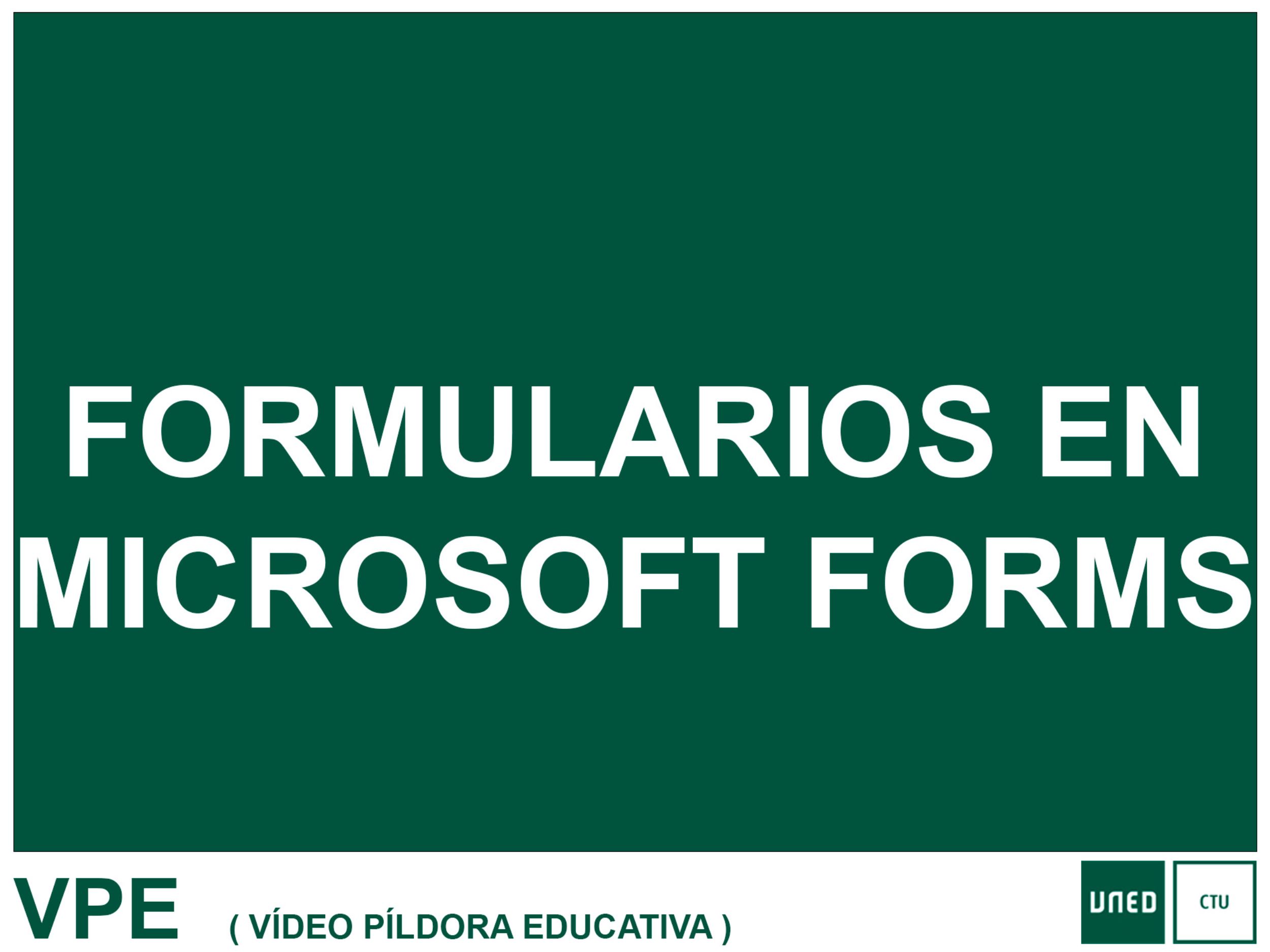 Formularios en Microsoft Forms