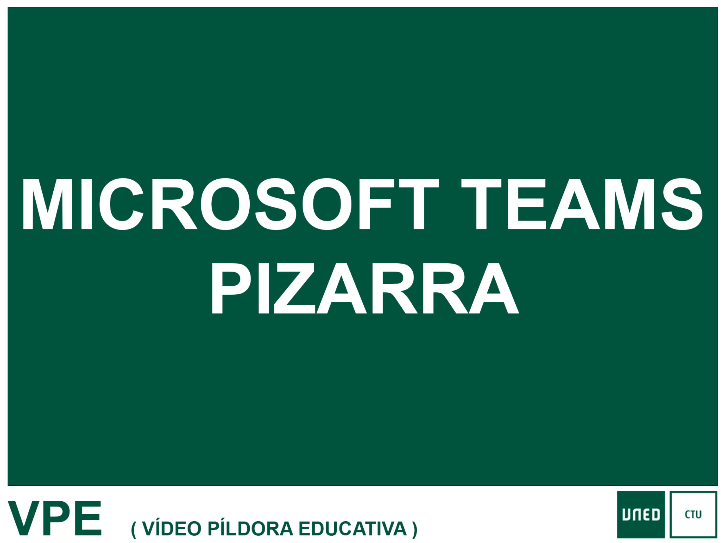 MICROSOFT TEAMS: PIZARRA