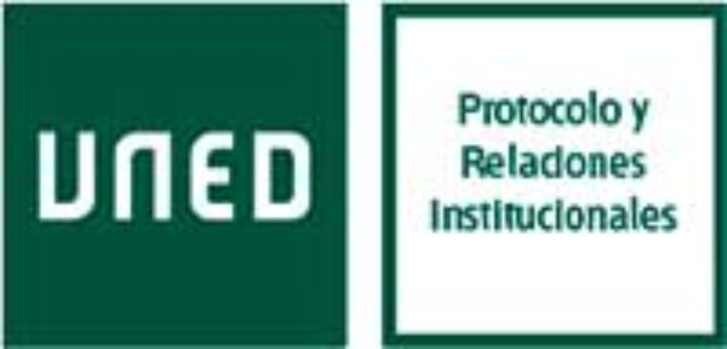 Logo del departamento de Protocolo y relaciones institucionales de la UNED