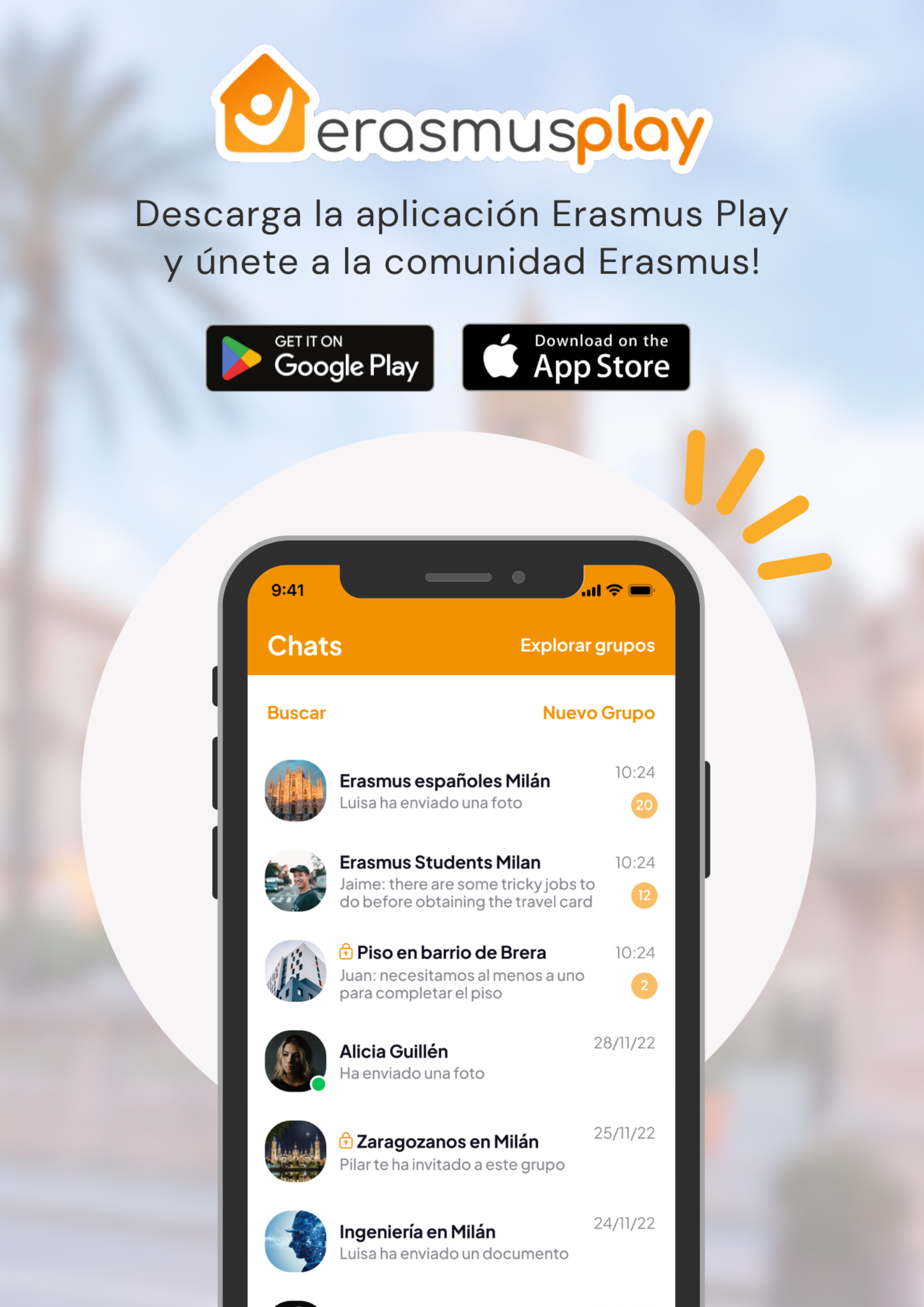 Descárgate Erasmus play 