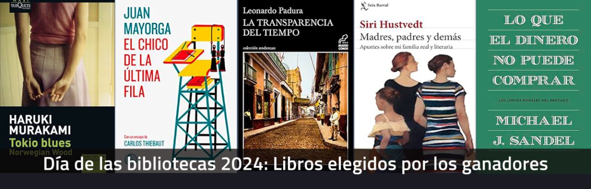 Día de las bibliotecas 2024: Libros elegidos por los ganadores