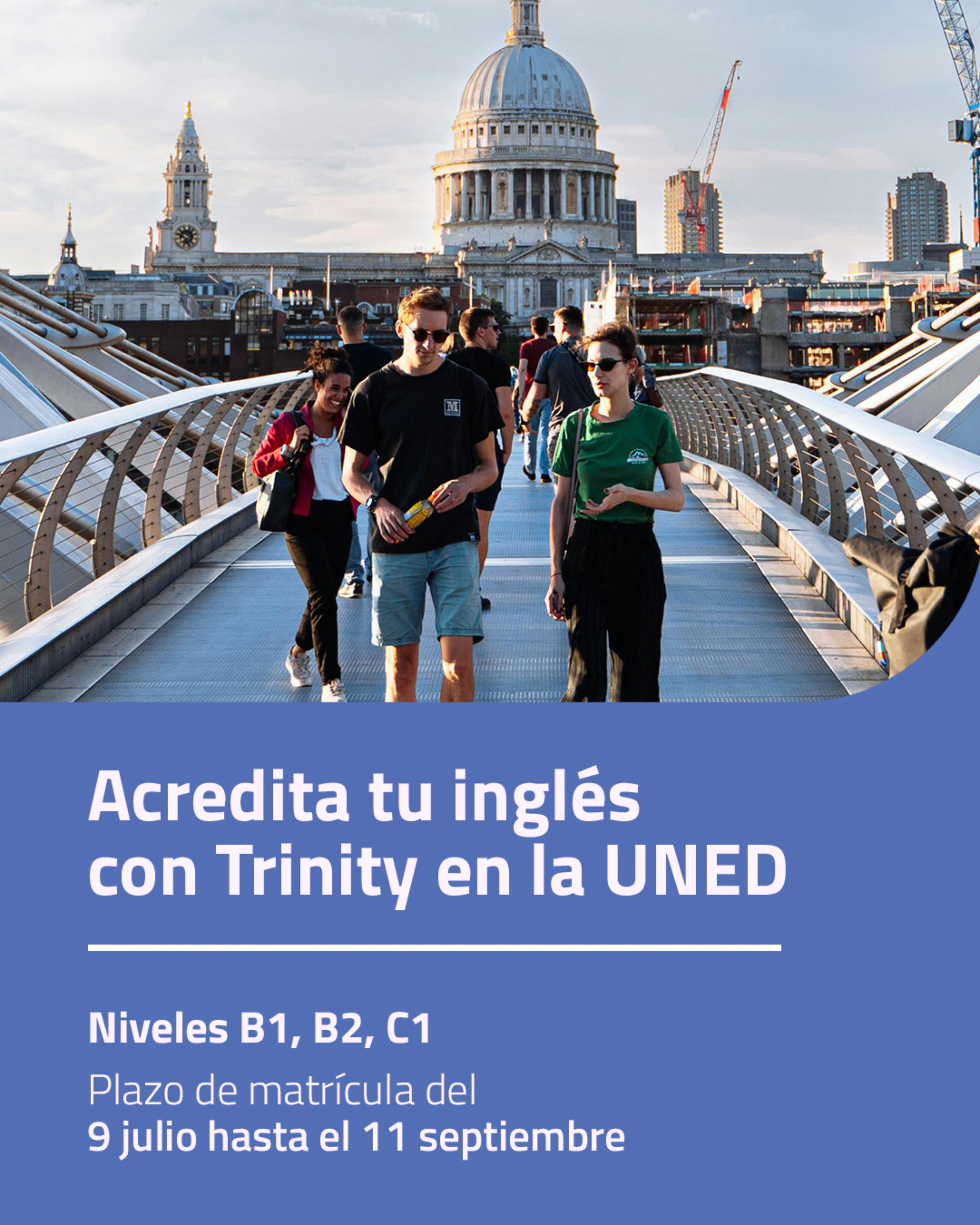 Acredita tu nivel de Inglés con Trinity en la UNED