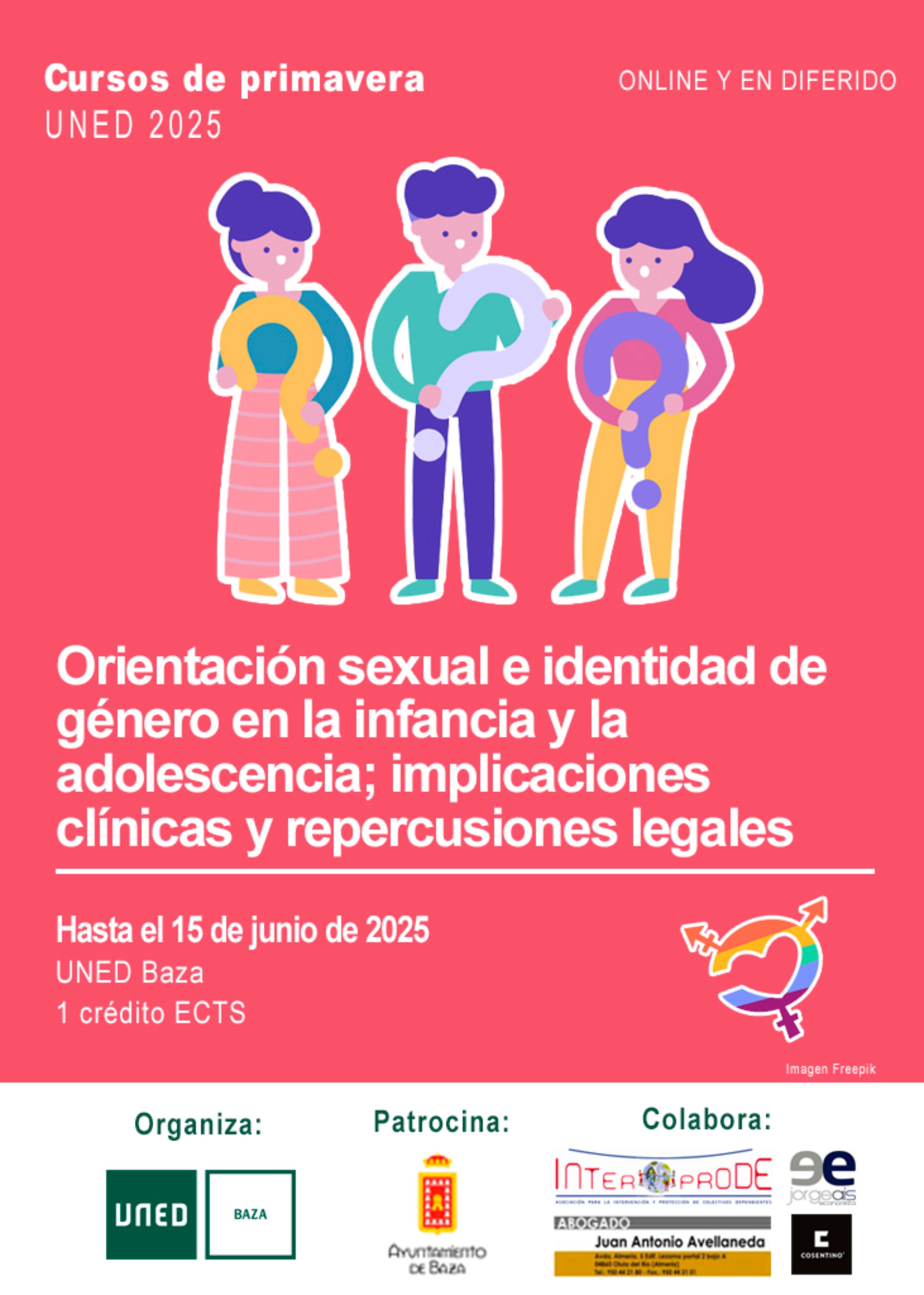 Curso Orientación sexual e identidad de género en la infancia y la adolescencia; implicaciones clínicas y repercusiones legales