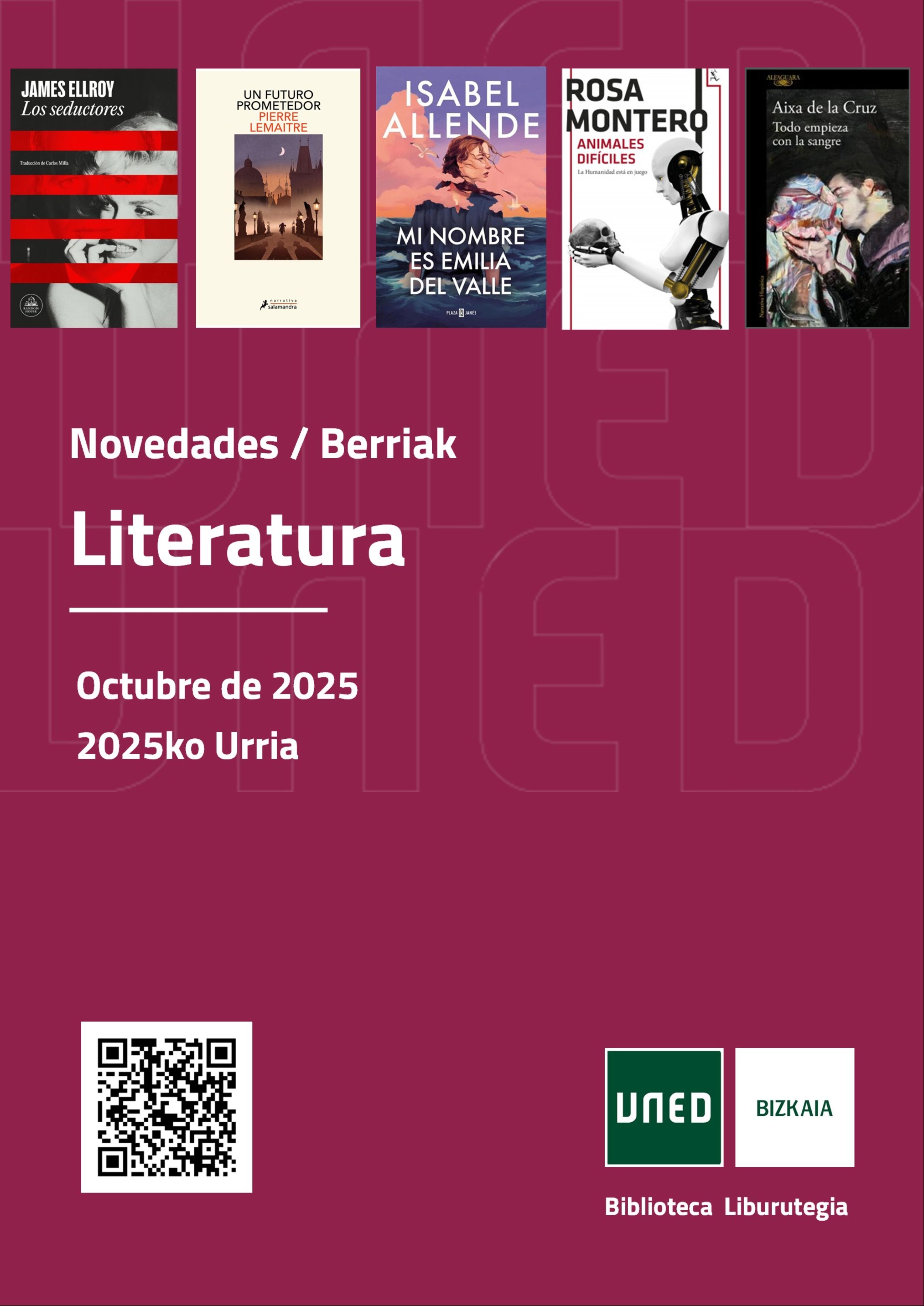 Octubre 2025: Literatura