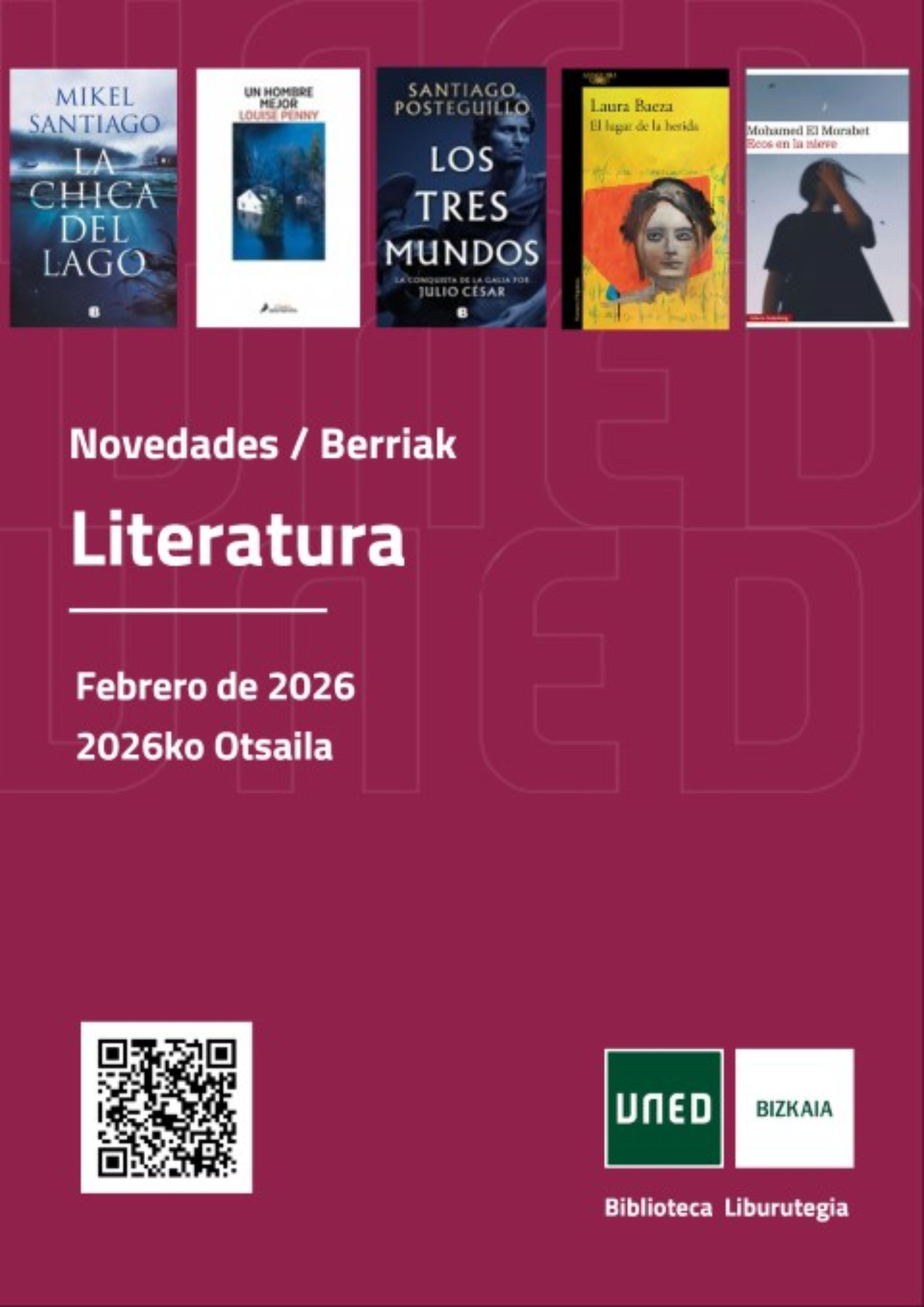 2026ko otsaila: Literatura