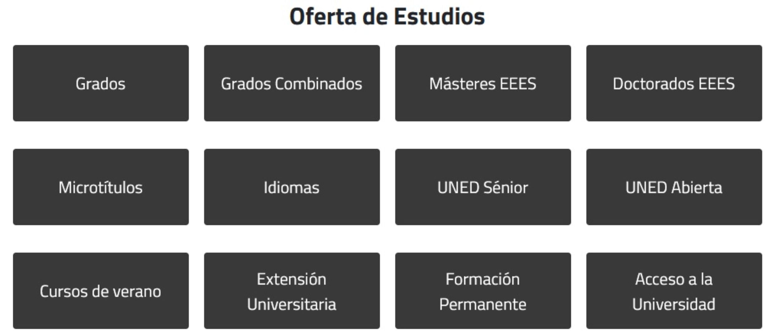 Estudios Ofertados