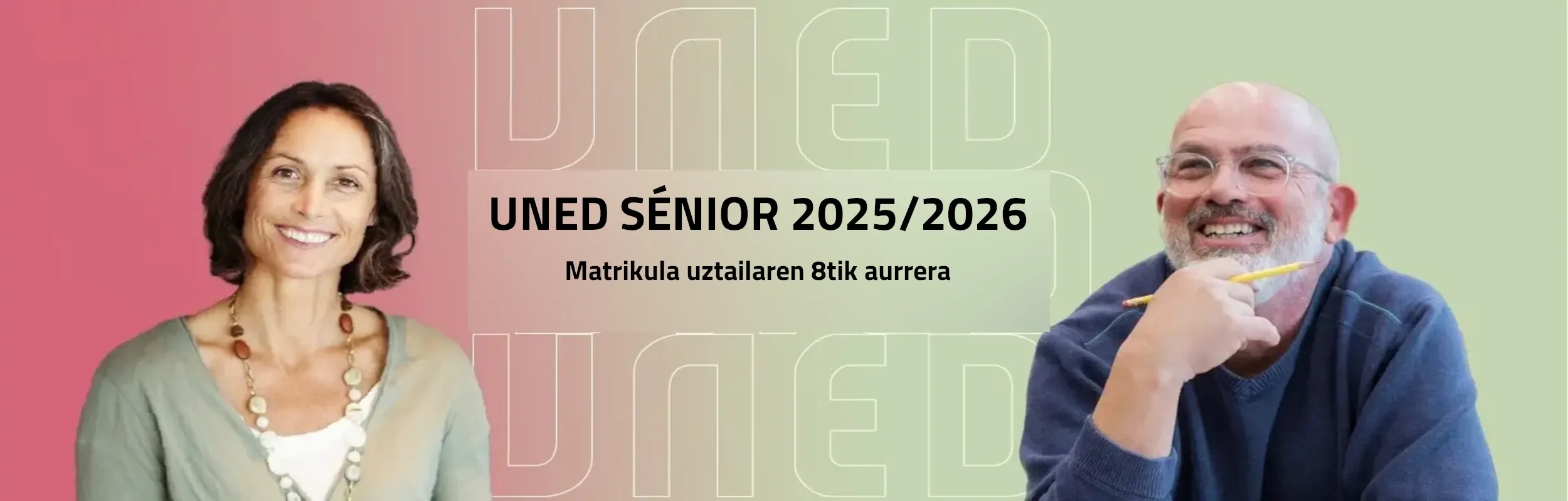 2025/2026 ikasturterako UNED Séniorren matrikula