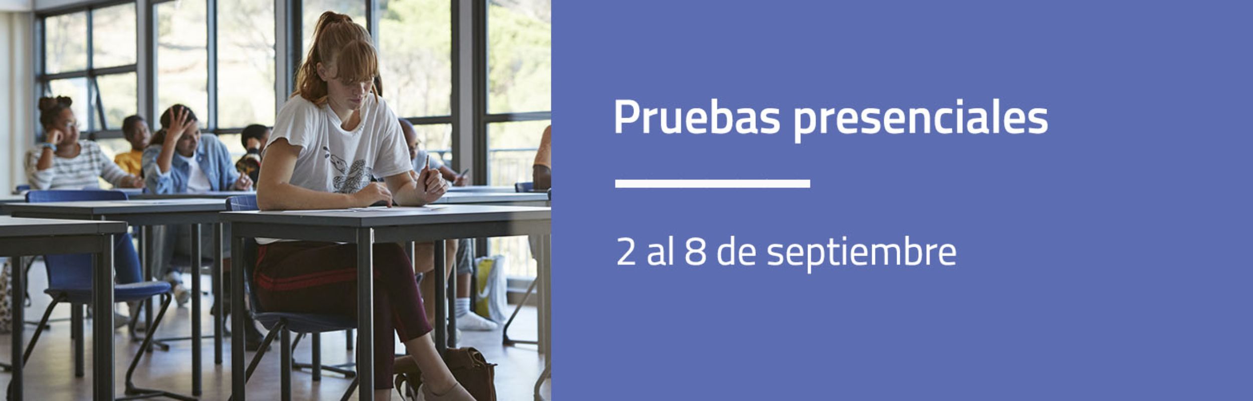 Pruebas presenciales 2026-2027