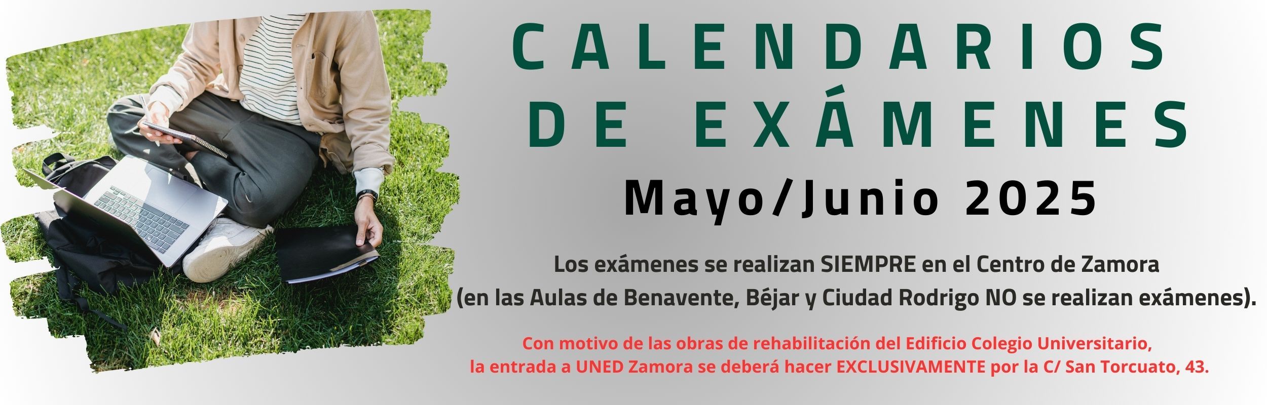 Calendarios Exámenes Mayo Junio 2025