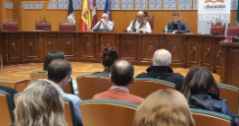 Un momento de la intervención del director de la UNED