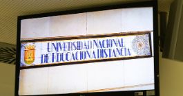El video de UNED Talavera se proyectó en el salón de actos
