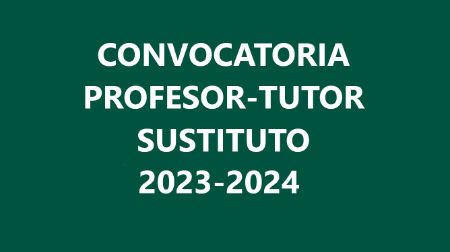 CONVOCATORIA PROFESOR-TUTOR SUSTITUTO