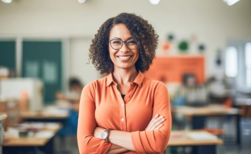 Profesora en un aula
