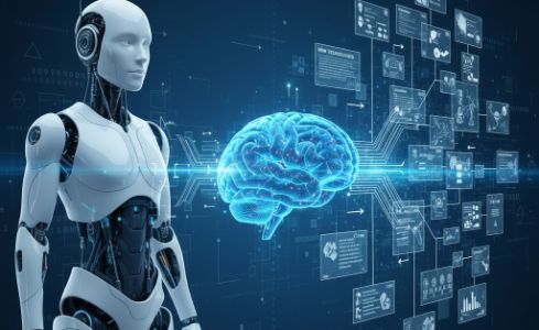  lustración conceptual y futurista que representa el concepto de comprensibilidad en la Inteligencia Artificial