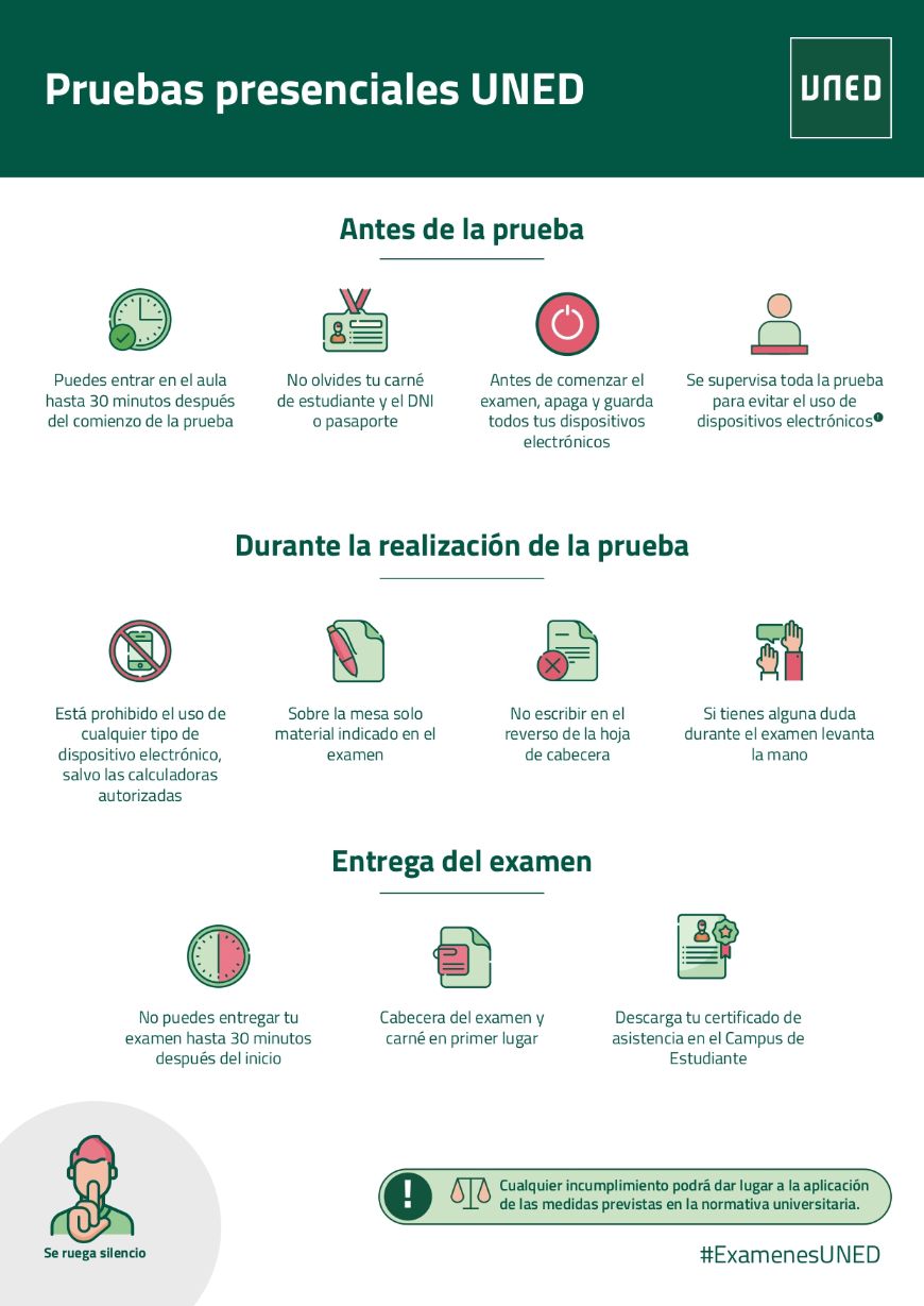 Cartel pruebas presenciales