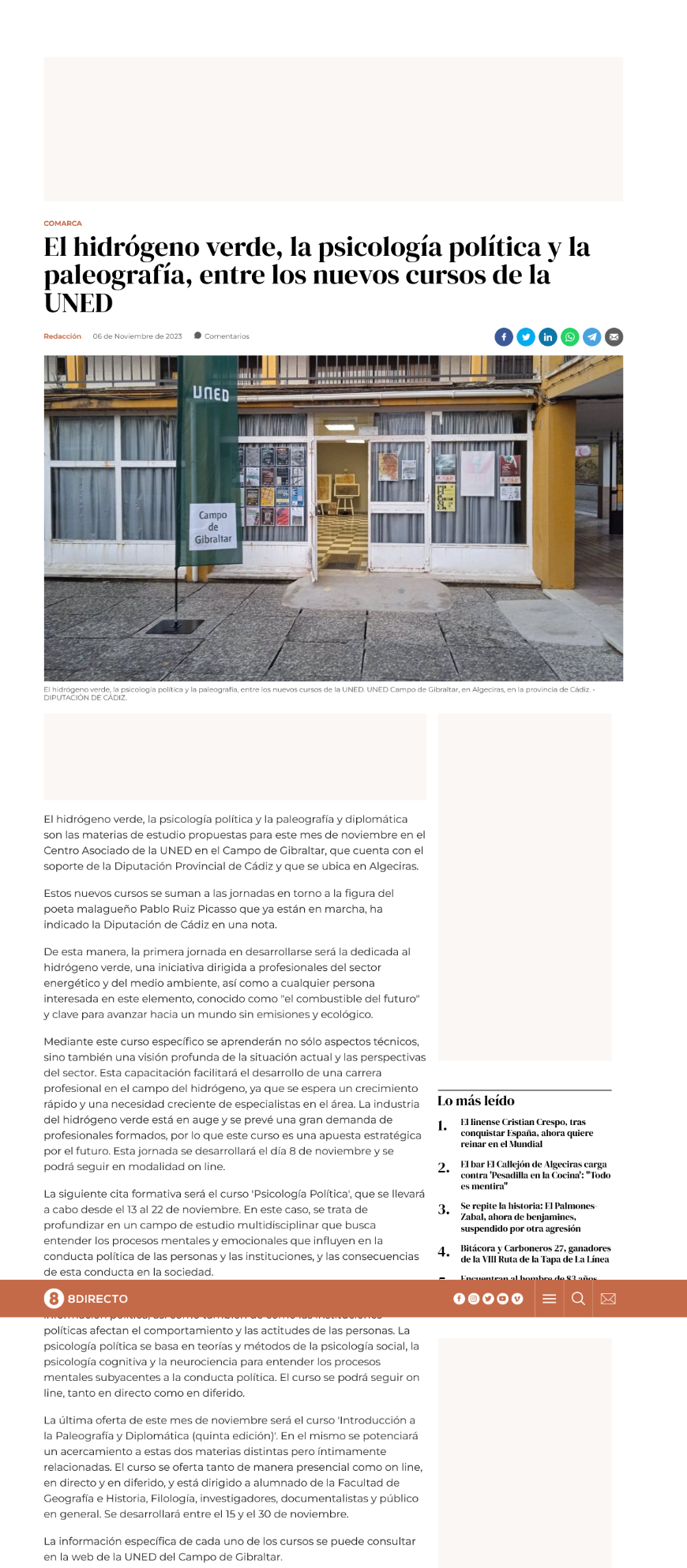 El hidrógeno verde la psicología política y la paleografía entre los nuevos cursos de la UNED