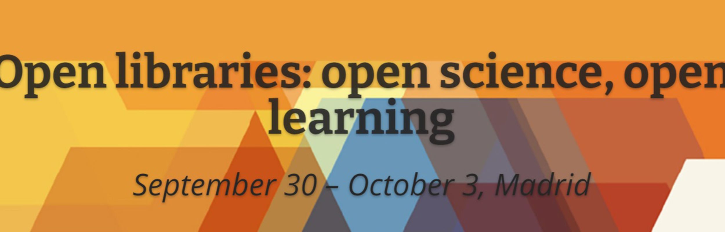 Congreso Open libraries: open science, open learning