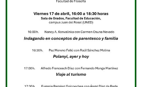 Cartel XV Jornadas Antropología UNED