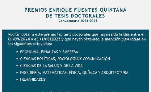 cartel información de los premios