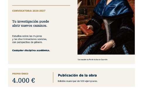 XXVI Convocatoria del Premio de Investigación María Isidra de Guzmán