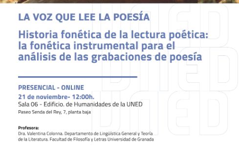 Conferencia La Voz que Lee Poesía