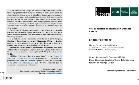VIII Seminario de Innovación Docente Littera (Entre-textos II)