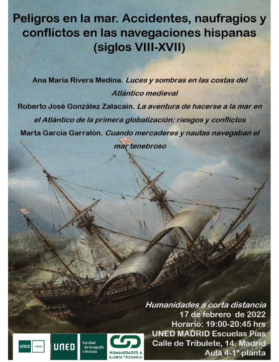 Peligros en la mar. Accidentes, naufragios y conflictos en las navegaciones hispanas (siglos VIII-XVII)