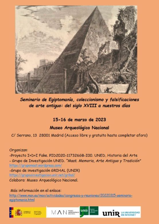 Seminario de Egiptomanía, coleccionismo y falsificaciones de arte antiguo: del siglo XVIII a nuestros días