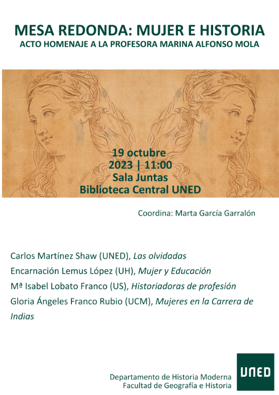 Mesa redonda: "Mujer e Historia". Acto homenaje a la profesora Marina Alfonso Mola