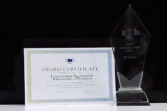 El quipo de investigación TECF3IR-UNED ha sido galardonado con el #SOFTInnovationPrize