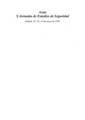 actas X jornadas estudios seguridad