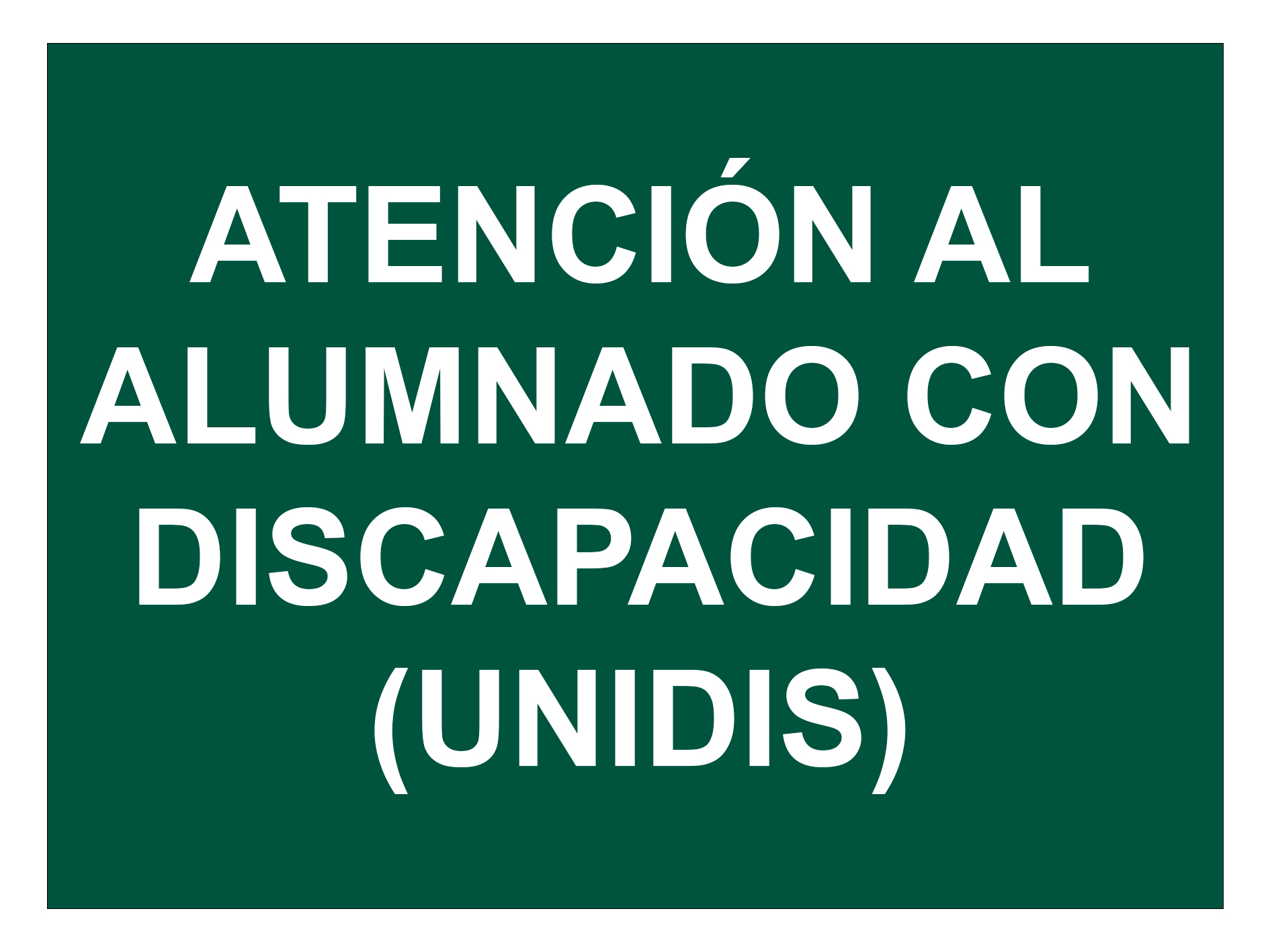 Vídeo Píldoras sobre el apartado de UNIDIS. Atención al alumnado con discapacidad.