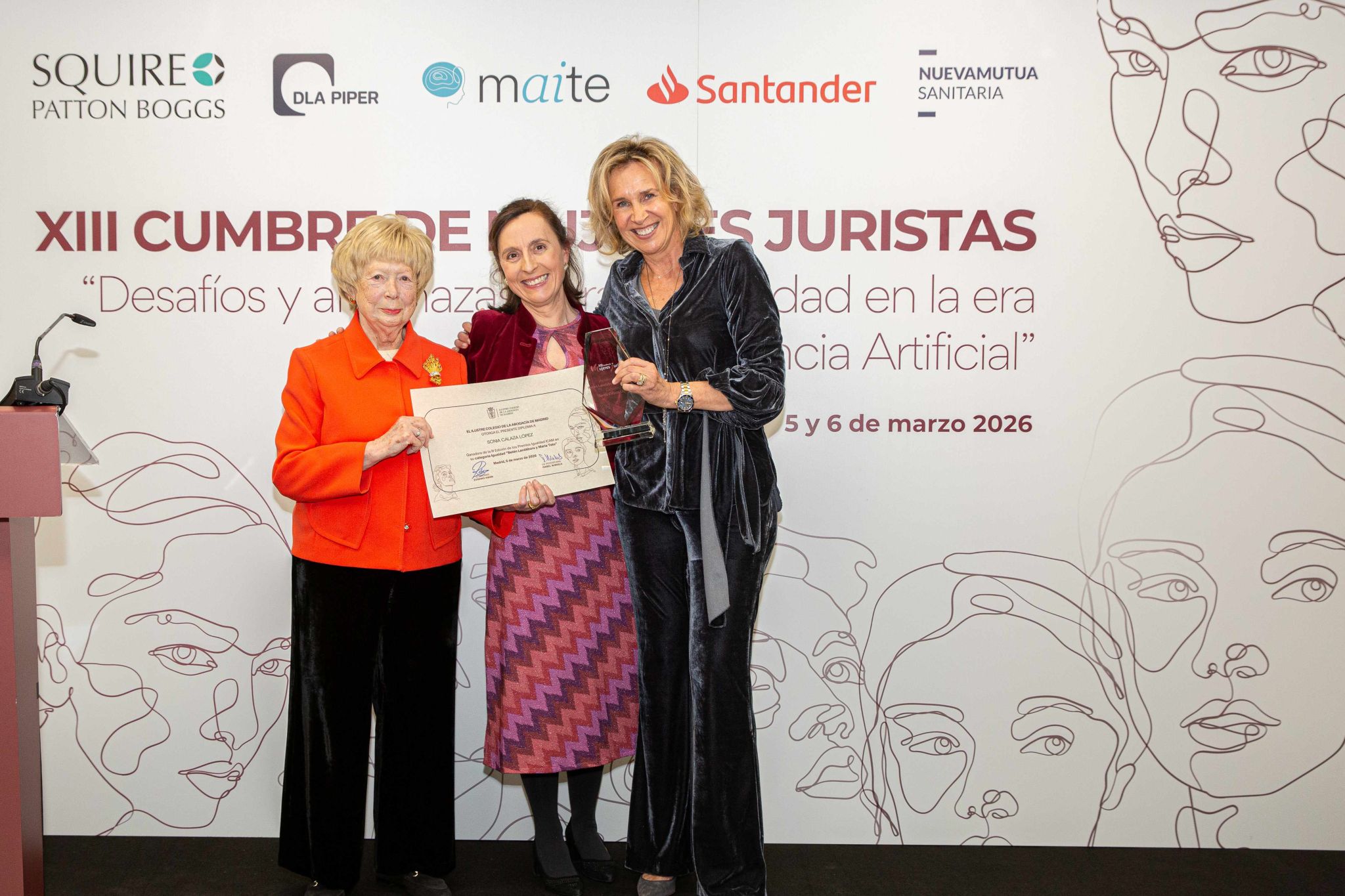 Sonia Calaza López, decana de la Facultad de Derecho UNED, galardonada con el Premio Igualdad del Ilustre Colegio de la Abogacía de Madrid