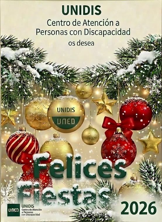 UNIDIS os desea Feliz Fiestas y Feliz 2026