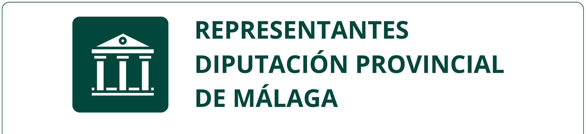 Representantes Diputación Provincial de Málaga