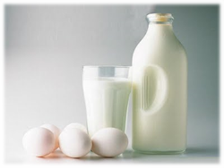 Leche y huevos