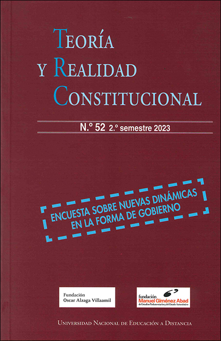 Enlace a revista de teoría y realidad constitucional