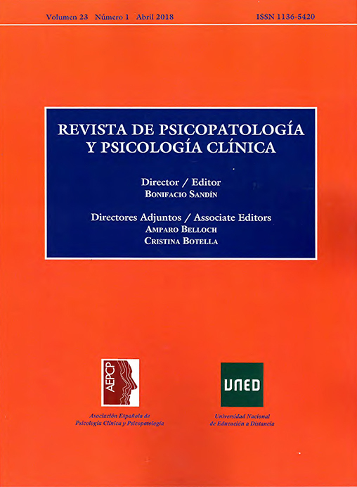 Enlace a revista de psicopatología y psicología clínica